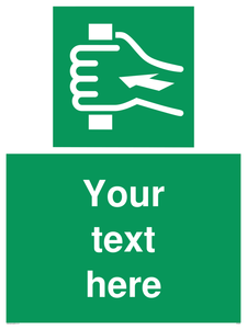 Custom Push Bar Sign