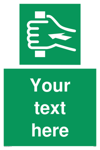 Custom Push Bar Sign