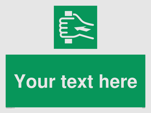 Custom Push Bar Sign