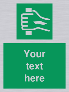 Custom Push Bar Sign