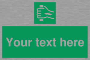 Custom Push Bar Sign