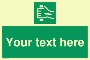 Custom Push Bar Sign