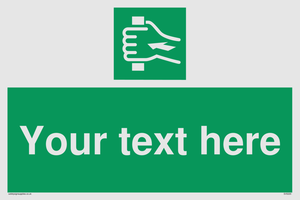 Custom Push Bar Sign