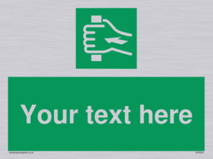 Custom Push Bar Sign