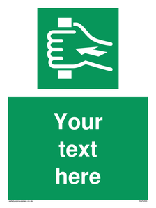 Custom Push Bar Sign