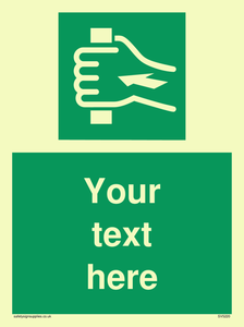 Custom Push Bar Sign