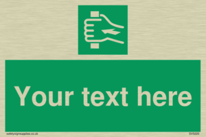 Custom Push Bar Sign