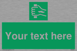 Custom Push Bar Sign