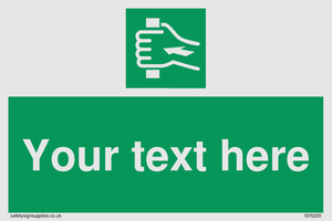 Custom Push Bar Sign