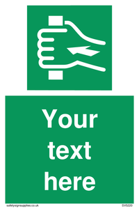 Custom Push Bar Sign