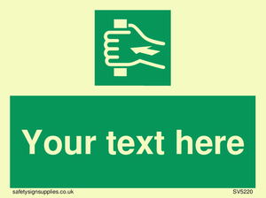 Custom Push Bar Sign