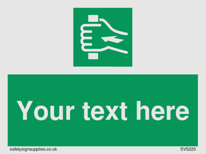 Custom Push Bar Sign