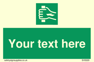 Custom Push Bar Sign