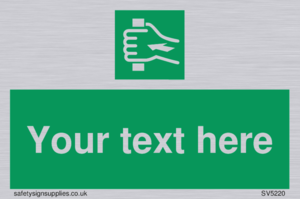 Custom Push Bar Sign