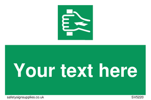 Custom Push Bar Sign