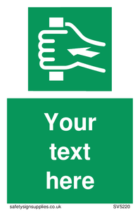 Custom Push Bar Sign