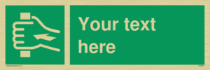Custom Push Bar Sign