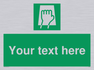 Custom Push Pad Sign