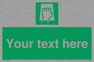 Custom Push Pad Sign