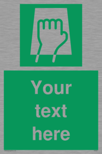 Custom Push Pad Sign