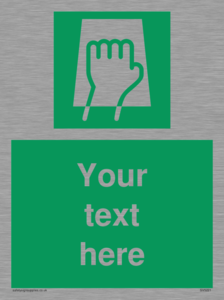 Custom Push Pad Sign