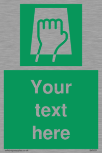 Custom Push Pad Sign