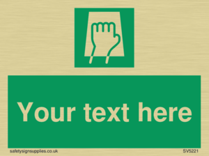 Custom Push Pad Sign