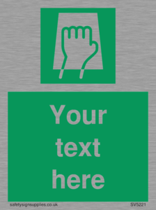 Custom Push Pad Sign