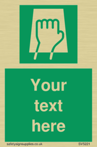 Custom Push Pad Sign