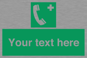 Custom Emergency Telephone sign