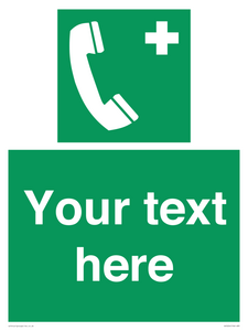 Custom Emergency Telephone Sign