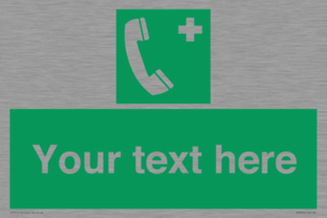 Custom Emergency Telephone sign