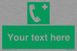 Custom Emergency Telephone sign