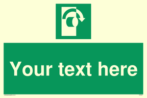 Custom Turn Clockwise Sign
