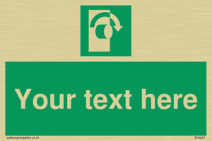 Custom Turn Clockwise Sign