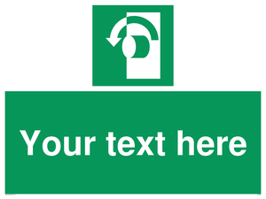 Custom Turn Anti-Clockwise Sign