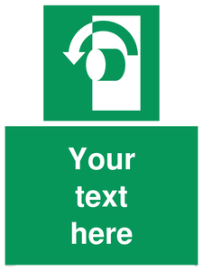 Custom Turn Anti-Clockwise Sign