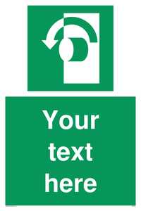 Custom Turn Anti-Clockwise Sign