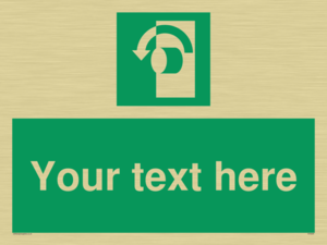 Custom Turn Anti-Clockwise Sign