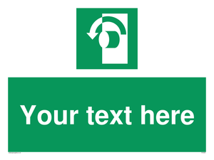 Custom Turn Anti-Clockwise Sign