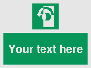 Custom Turn Anti-Clockwise Sign