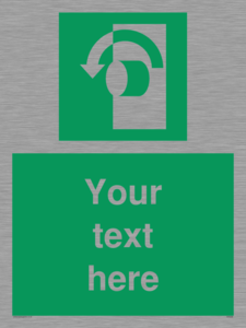 Custom Turn Anti-Clockwise Sign