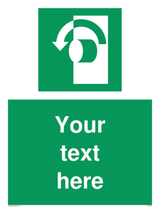 Custom Turn Anti-Clockwise Sign