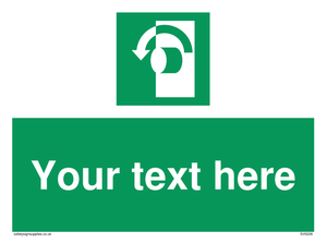 Custom Turn Anti-Clockwise Sign