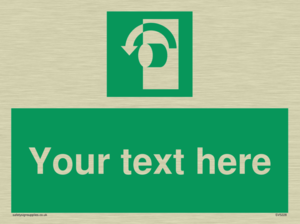 Custom Turn Anti-Clockwise Sign