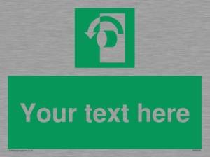 Custom Turn Anti-Clockwise Sign