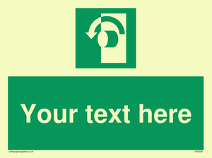 Custom Turn Anti-Clockwise Sign