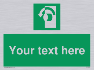 Custom Turn Anti-Clockwise Sign