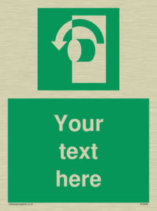 Custom Turn Anti-Clockwise Sign