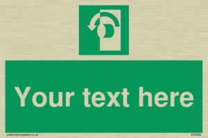 Custom Turn Anti-Clockwise Sign